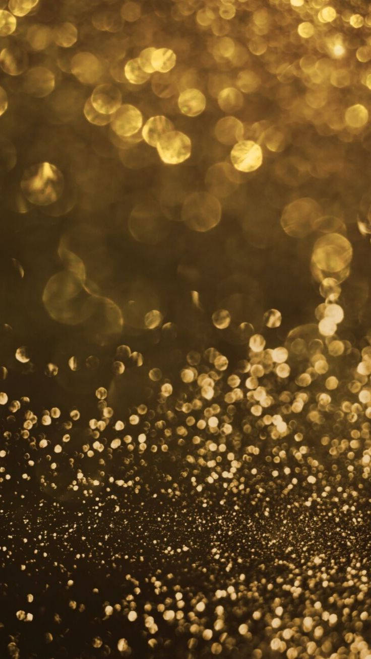 Download Dreamy Gold Glitter Sparkle iPhone Wallpaper