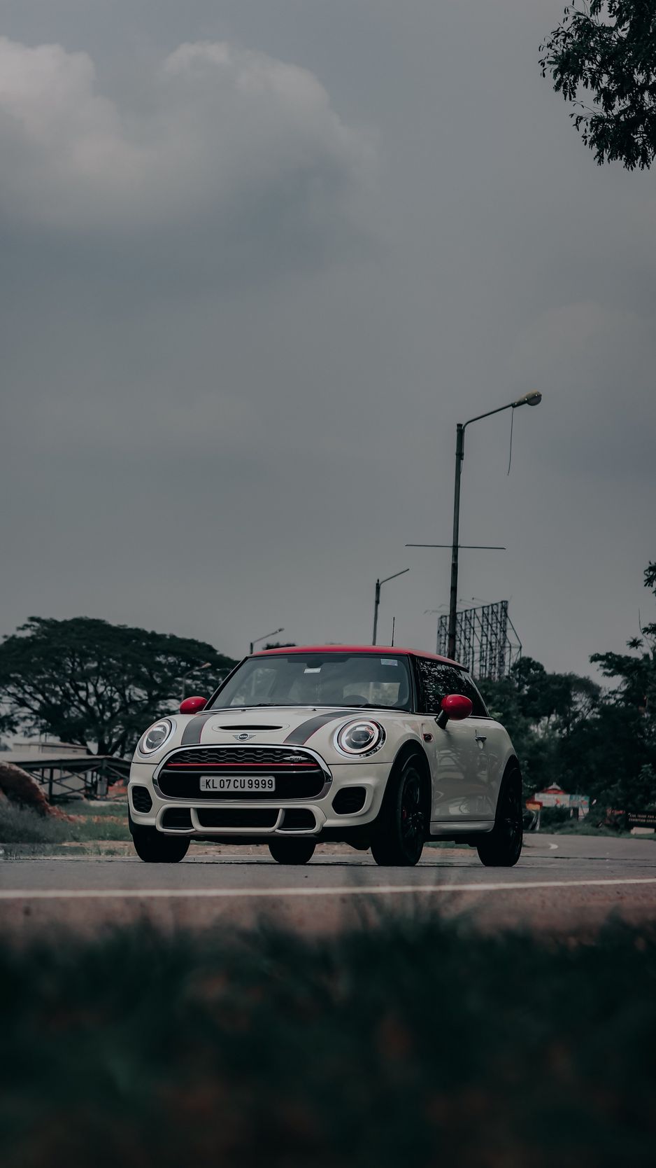 Download Wallpaper 938x1668 Mini Cooper, Mini, Car, White, Road, Turn Iphone 8 7 6s 6 For Parallax HD Background