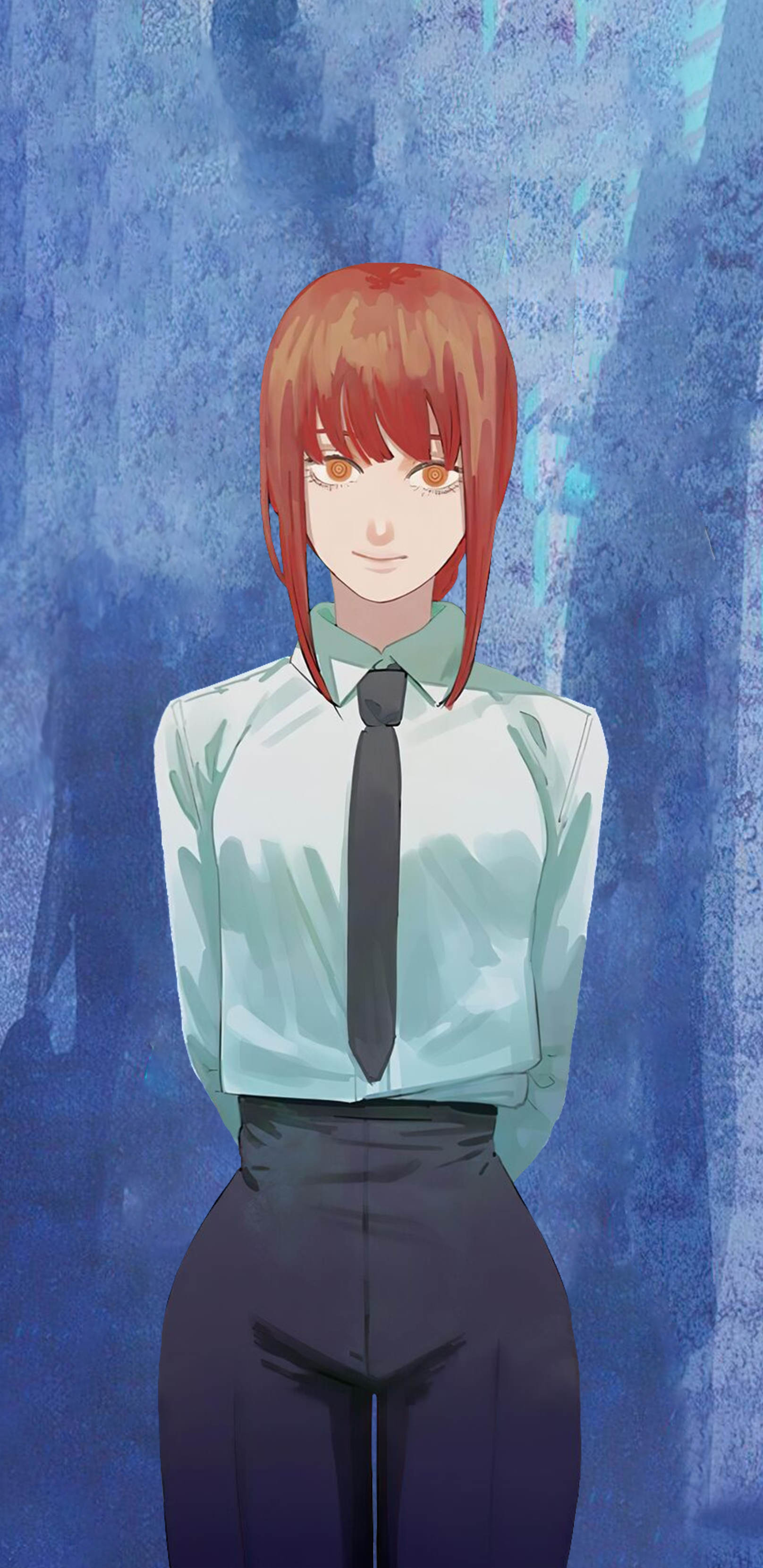 I tried doing a Makima wallpaper, hopefully you guys will like it! I apologize in advance if the flair isn't the correct one, I'm a bit lost when it comes to that