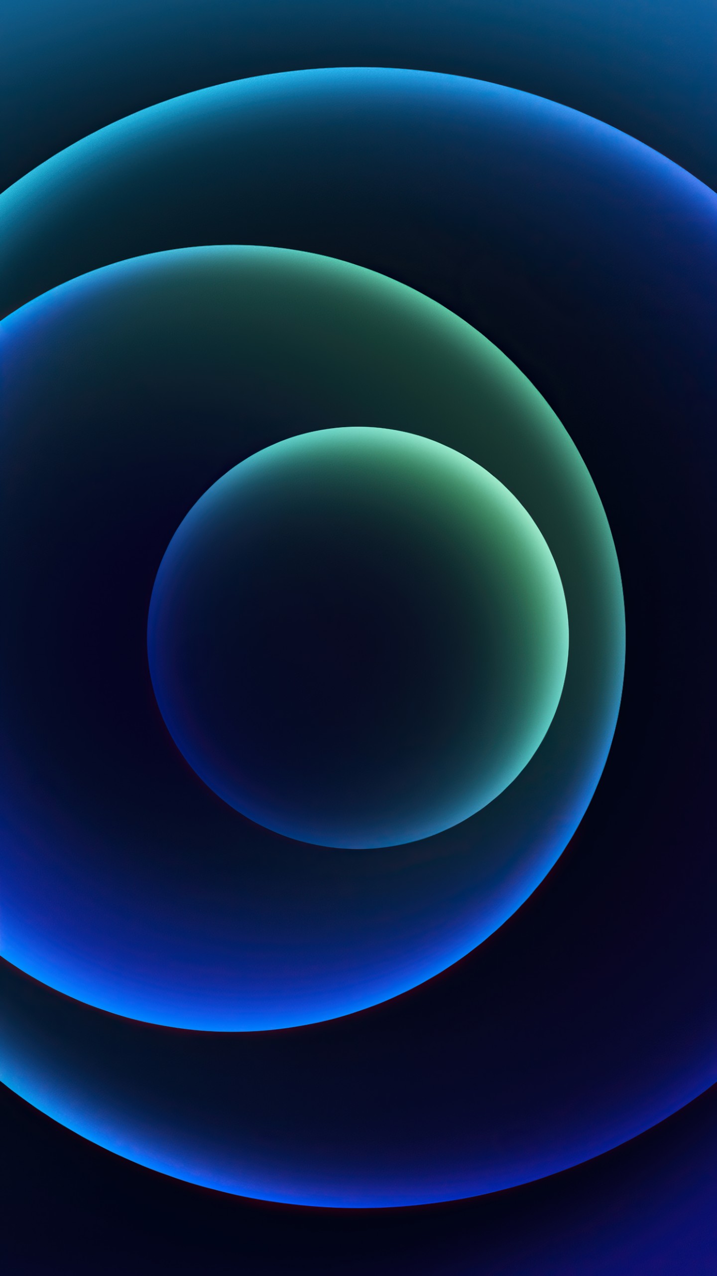 Wallpaper iPhone 12, blue, abstract, Apple October 2020 Event, 4K, OS