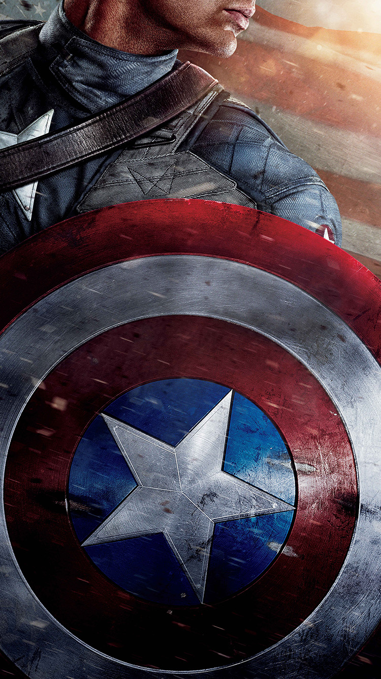 iPhone X wallpaper. captain america poster film hero art