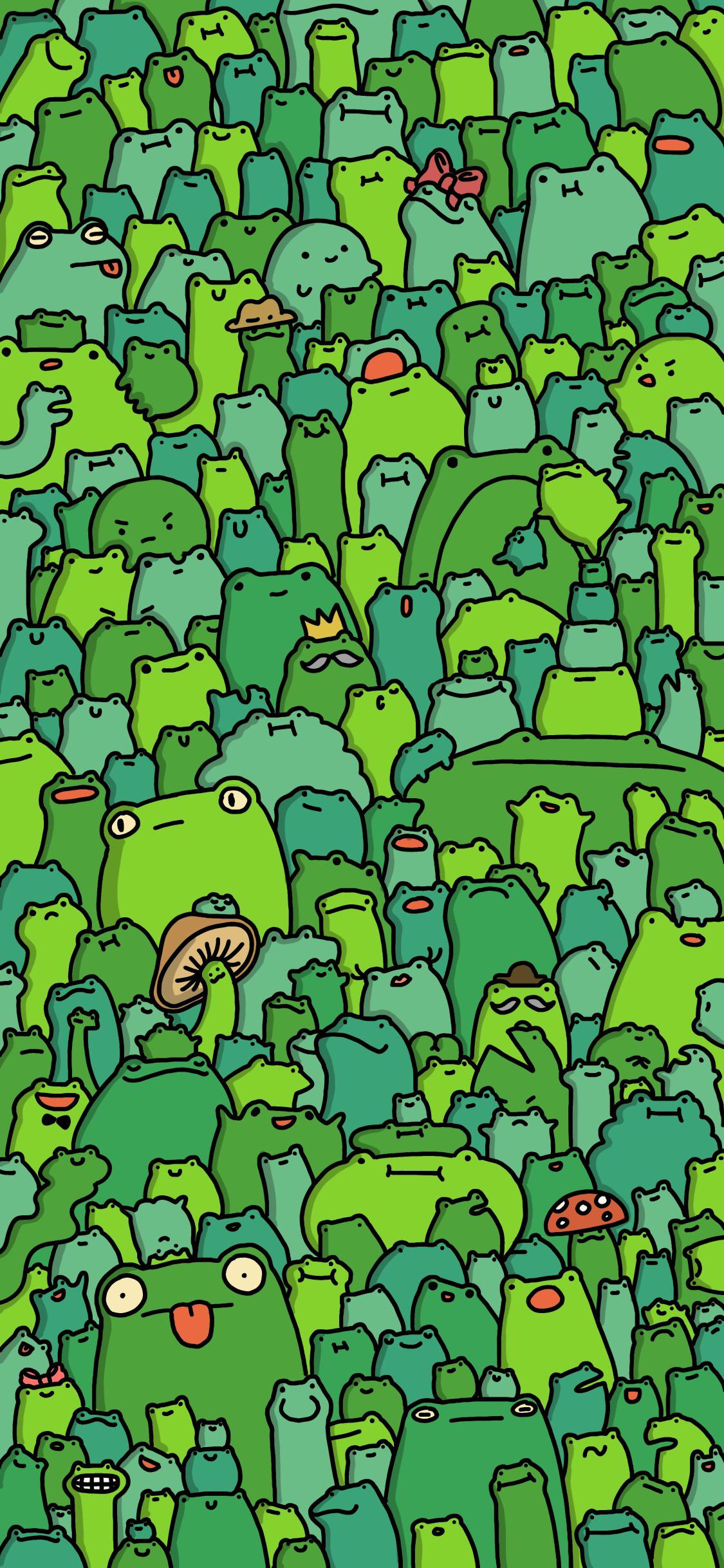 Froggy Phone Background Wallpaper I Made, U Tuulisti