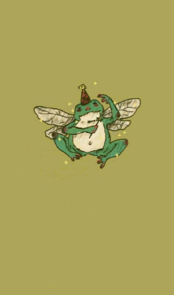frog wallpaper phone. Frog wallpaper, Frog art, Witchy wallpaper