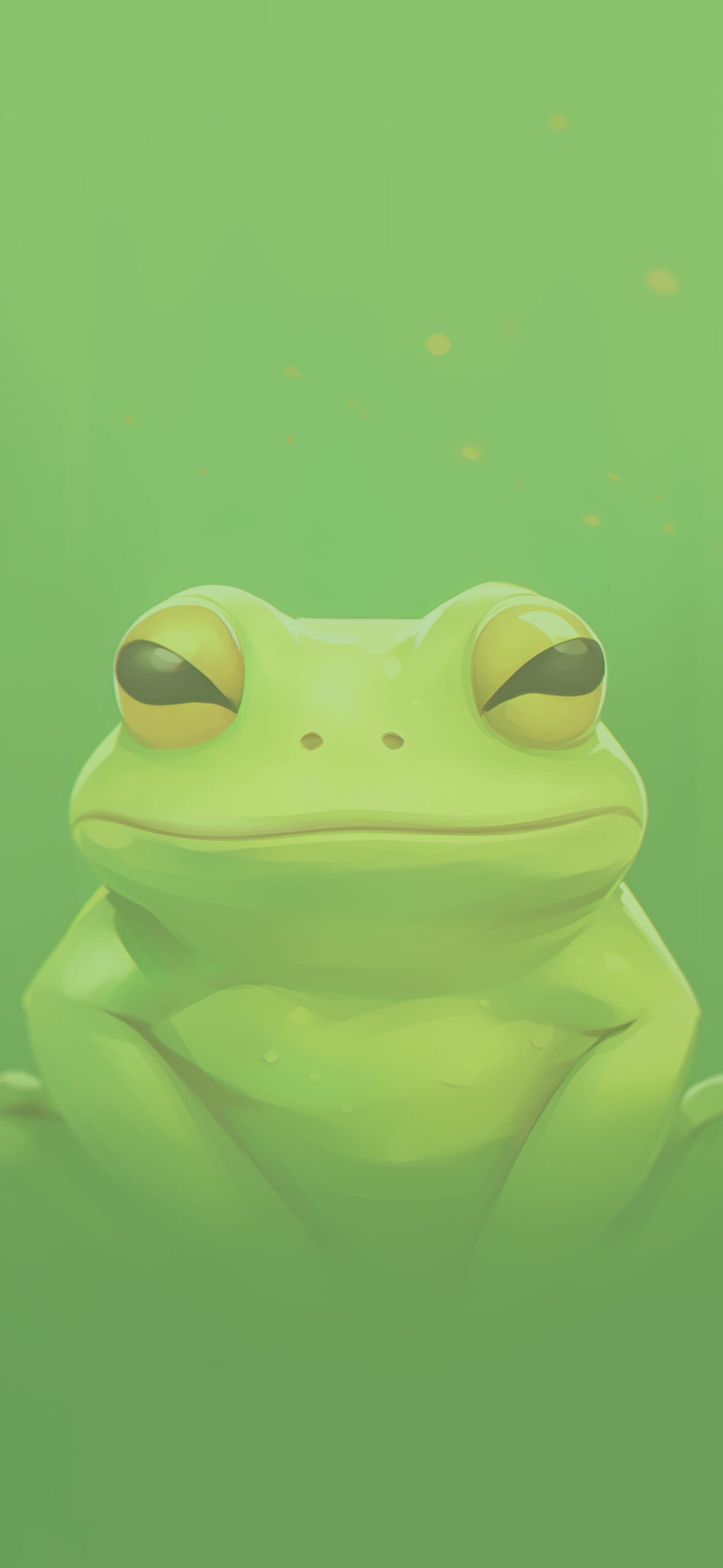 Smiling Frog Green Aesthetic Wallpaper Wallpaper iPhone