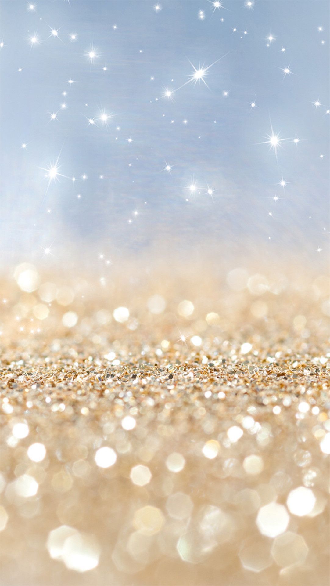Gold Glitter iPhone Wallpaper