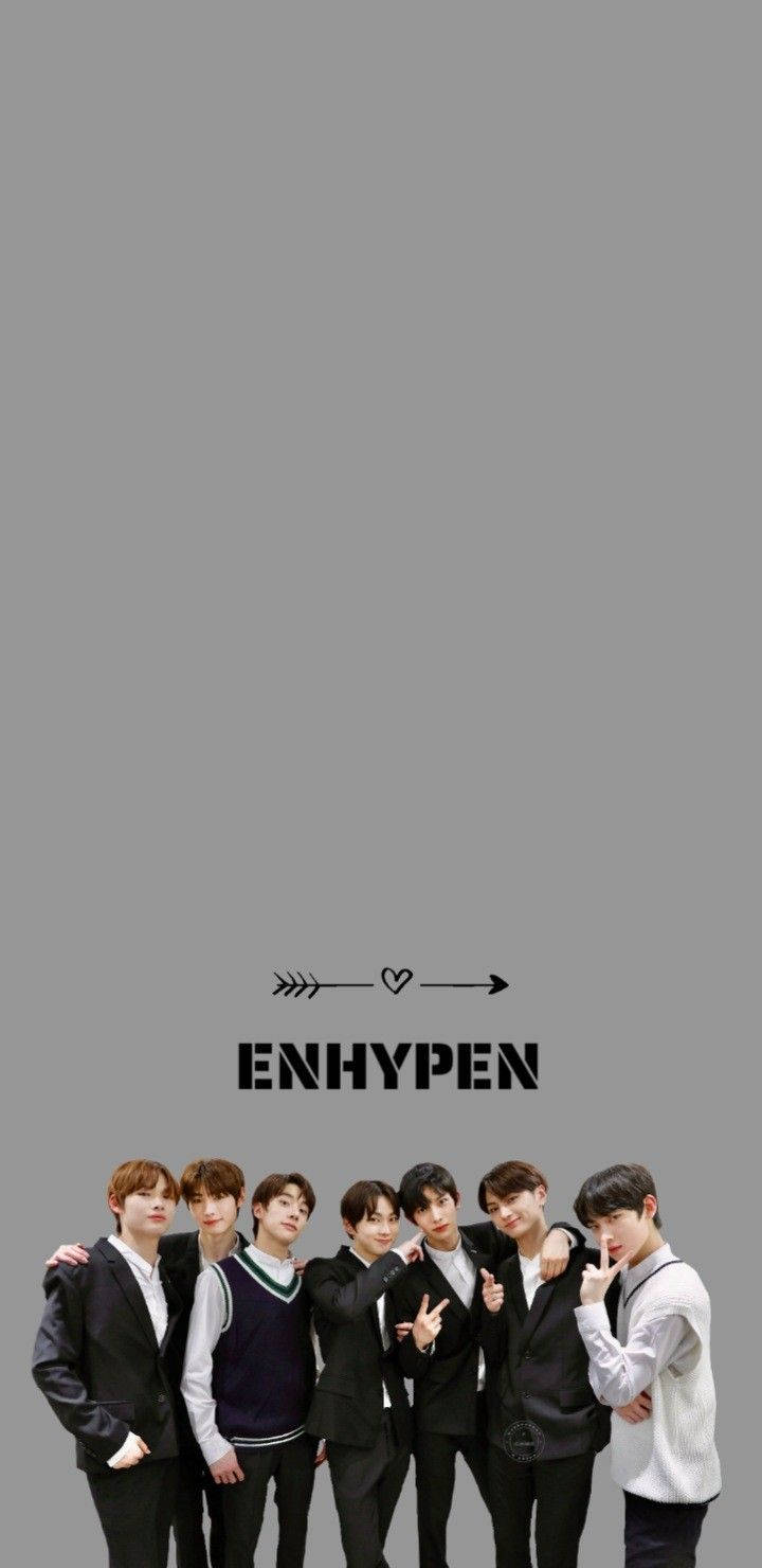 Download Simple Gray Enhypen Aesthetic Wallpaper