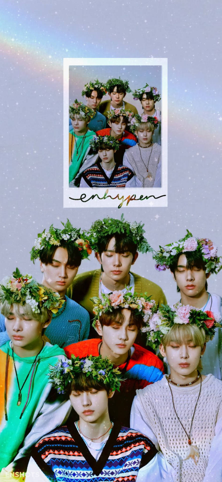 Download Enhypen Flower Crown Wallpaper