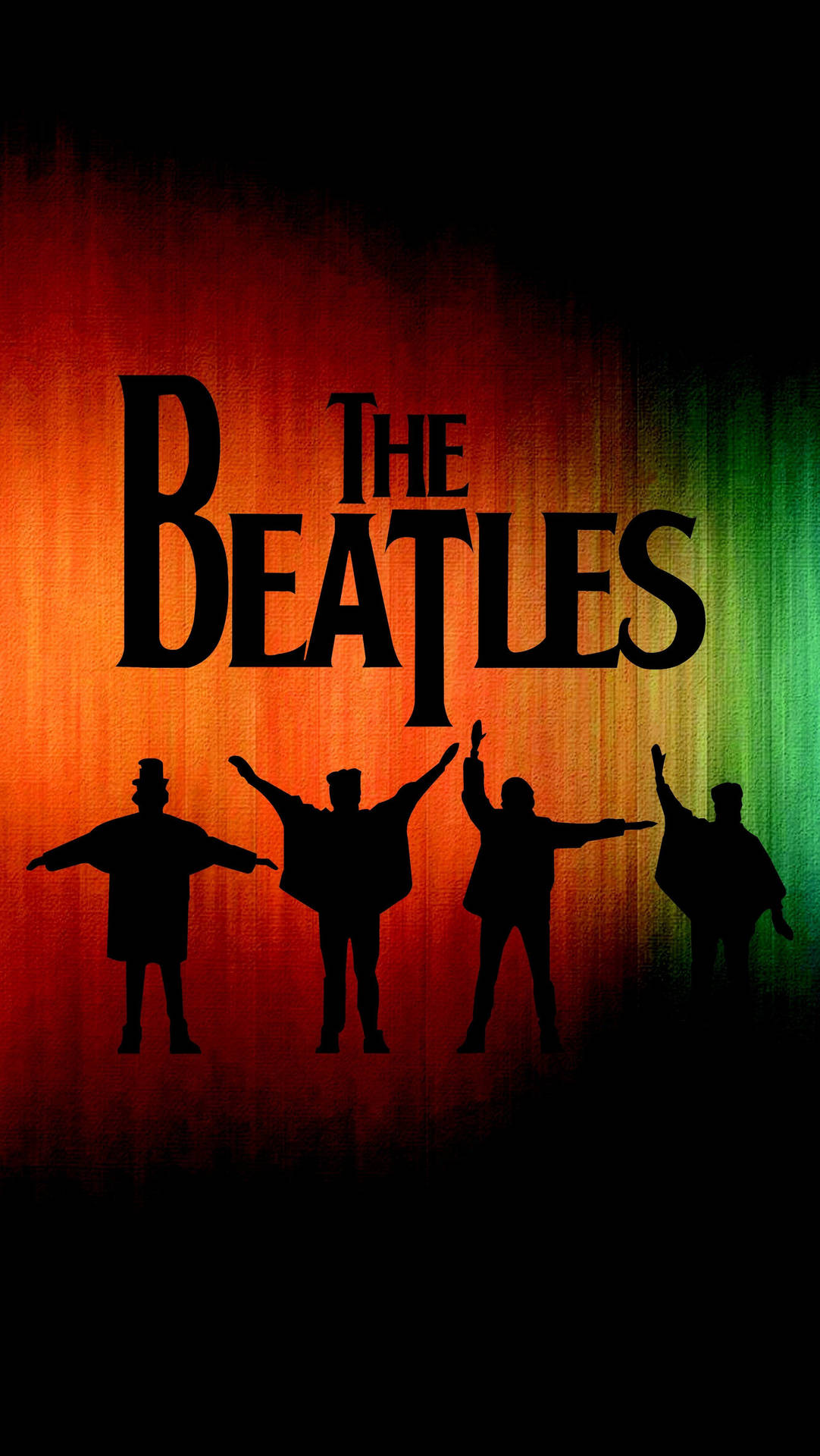 Download Iconic Beatles In Silhouette Wallpaper