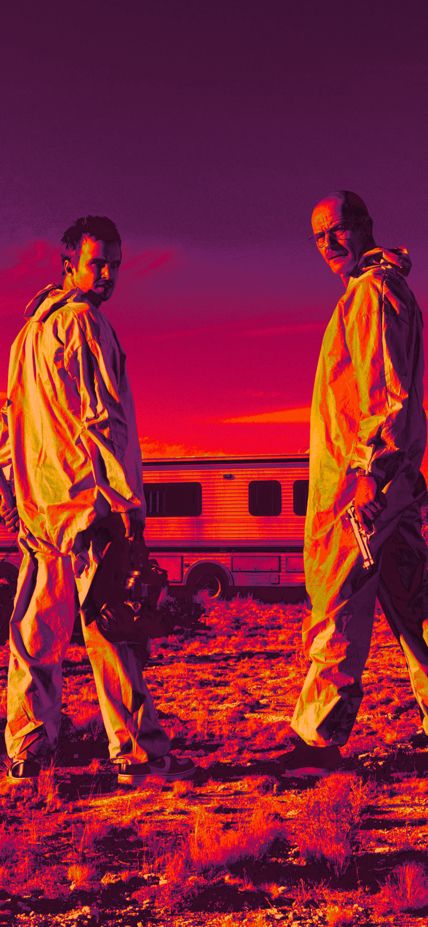 Breaking Bad Pinkman and Walter White Phone Wallpaper