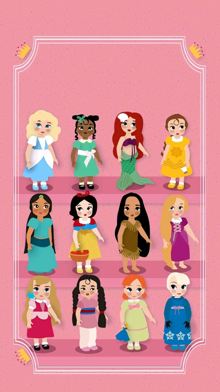 As bonecas das princesas. Cute disney wallpaper, Disney background, Wallpaper iphone disney