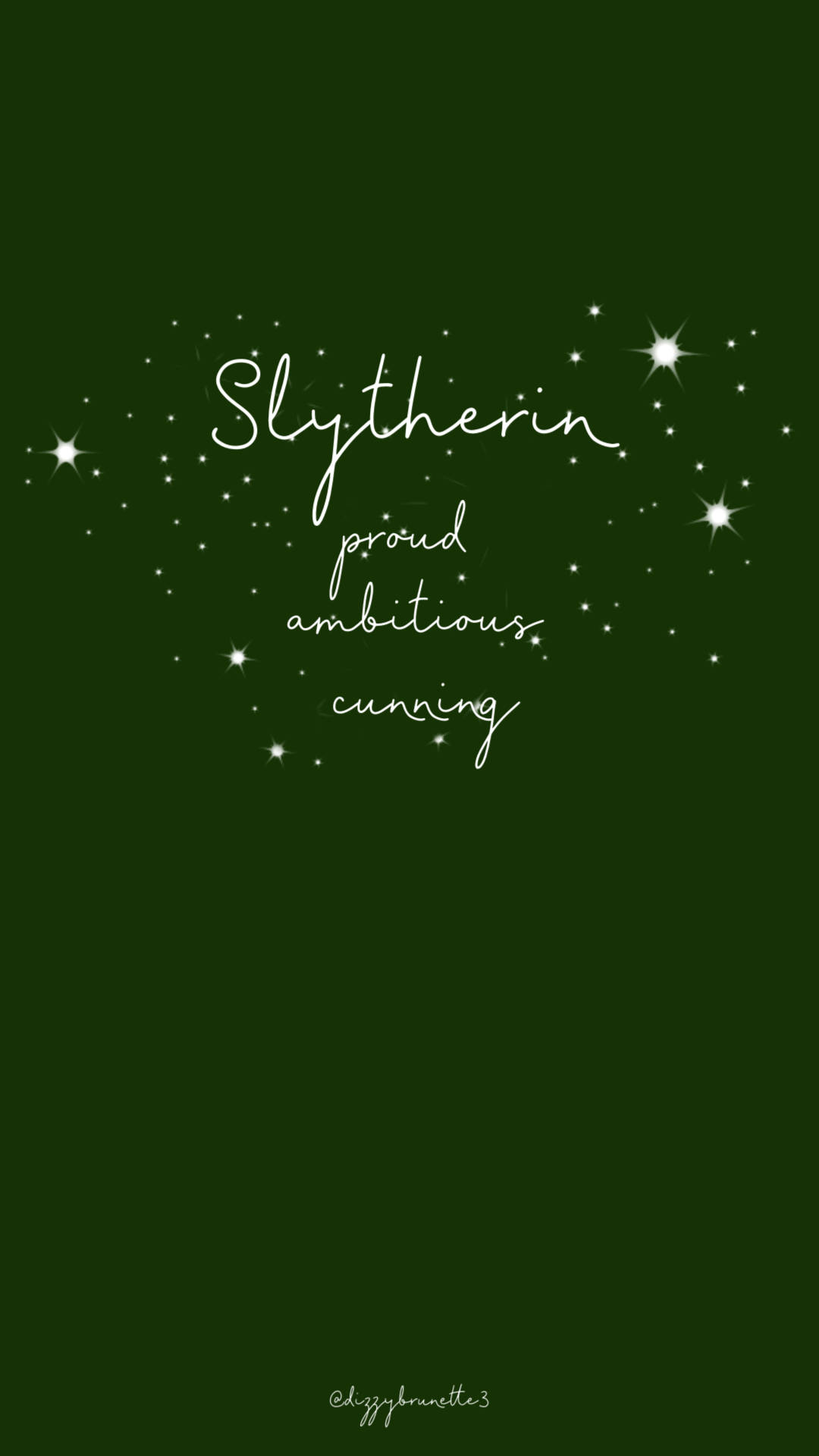 Download Simple Cute Harry Potter Slytherin Green Wallpaper