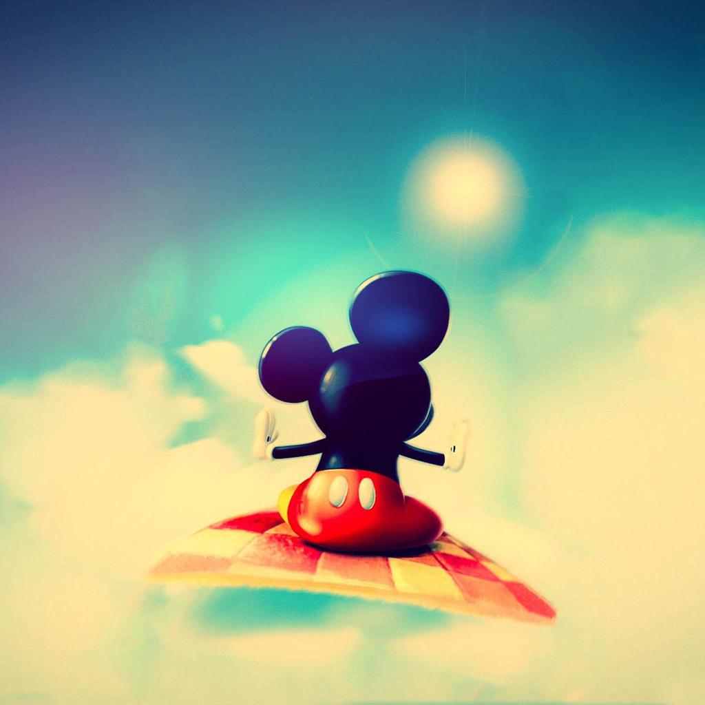 Cute Mickey Mouse Retina Wallpaper for iPhone Pro Max, X, 6