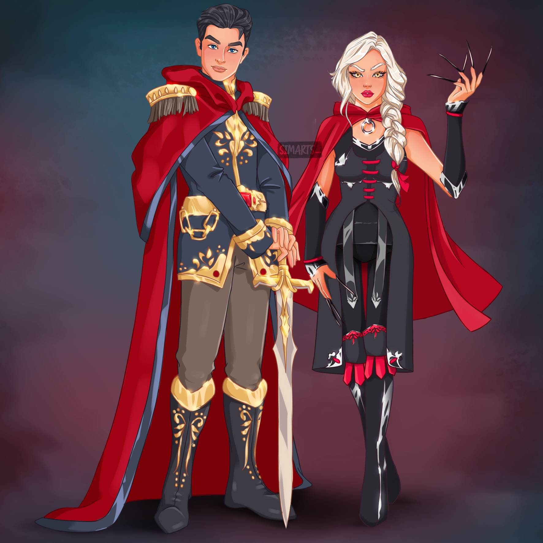 Dorian Havilliard and Manon Blackbeak Shelfie Characters