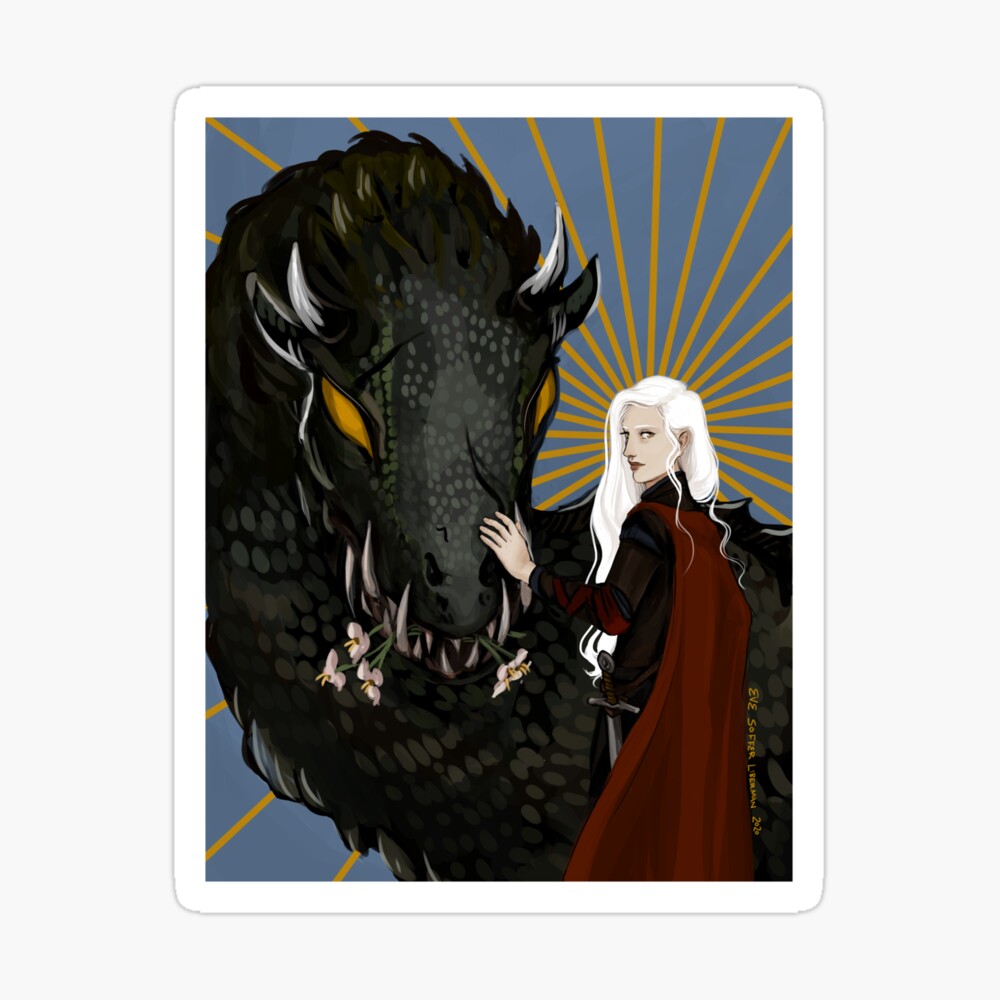 Manon Blackbeak, Crochan Queen, and Abraxos Art Board Print