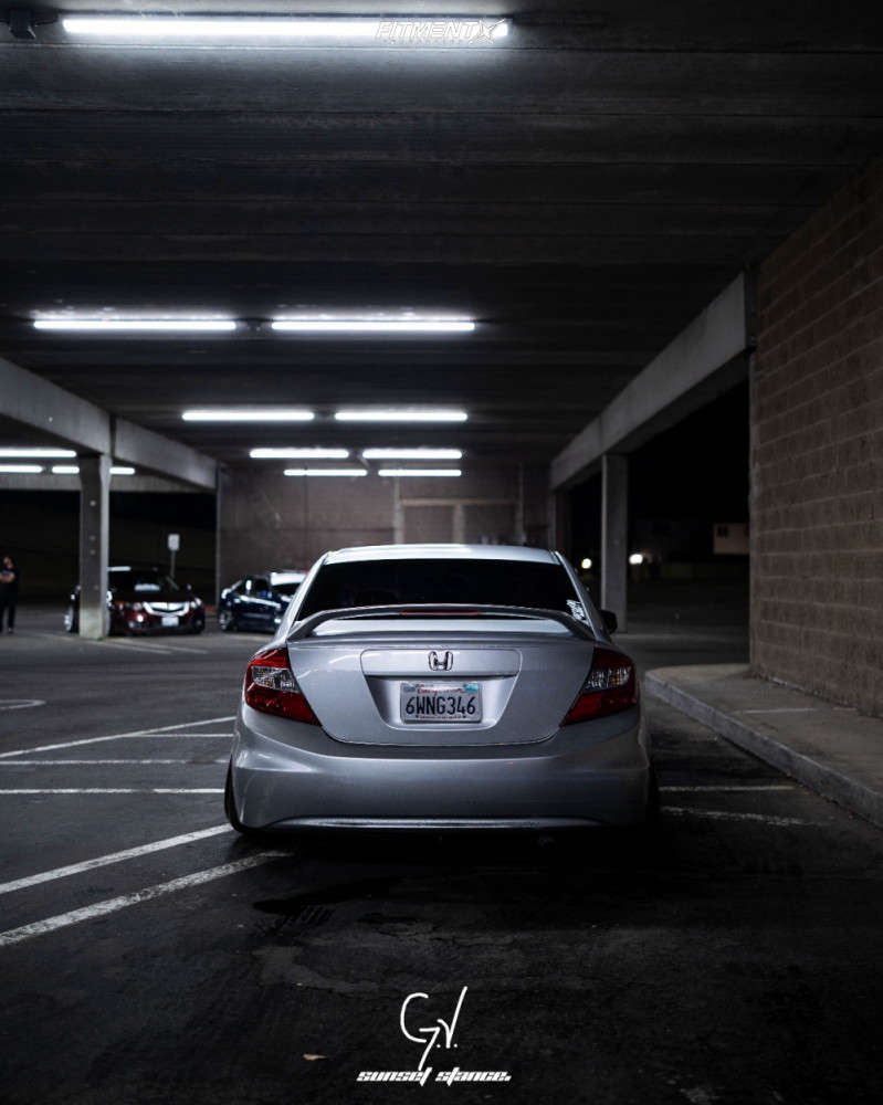 Honda Civic LX with 17x10 ESM 002r and Accelera 205x45 on Coilovers