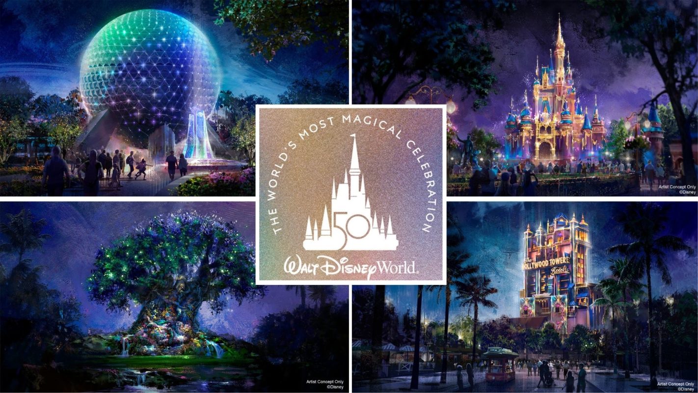 WDWNT Daily Recap (2 19 21): Walt Disney World Unveils “The World's Most Magical Celebration” For 50th Anniversary, First Look At 50th Anniversary Cinderella Castle Decorations, New Spaceship Earth Lighting, Character Costumes And More