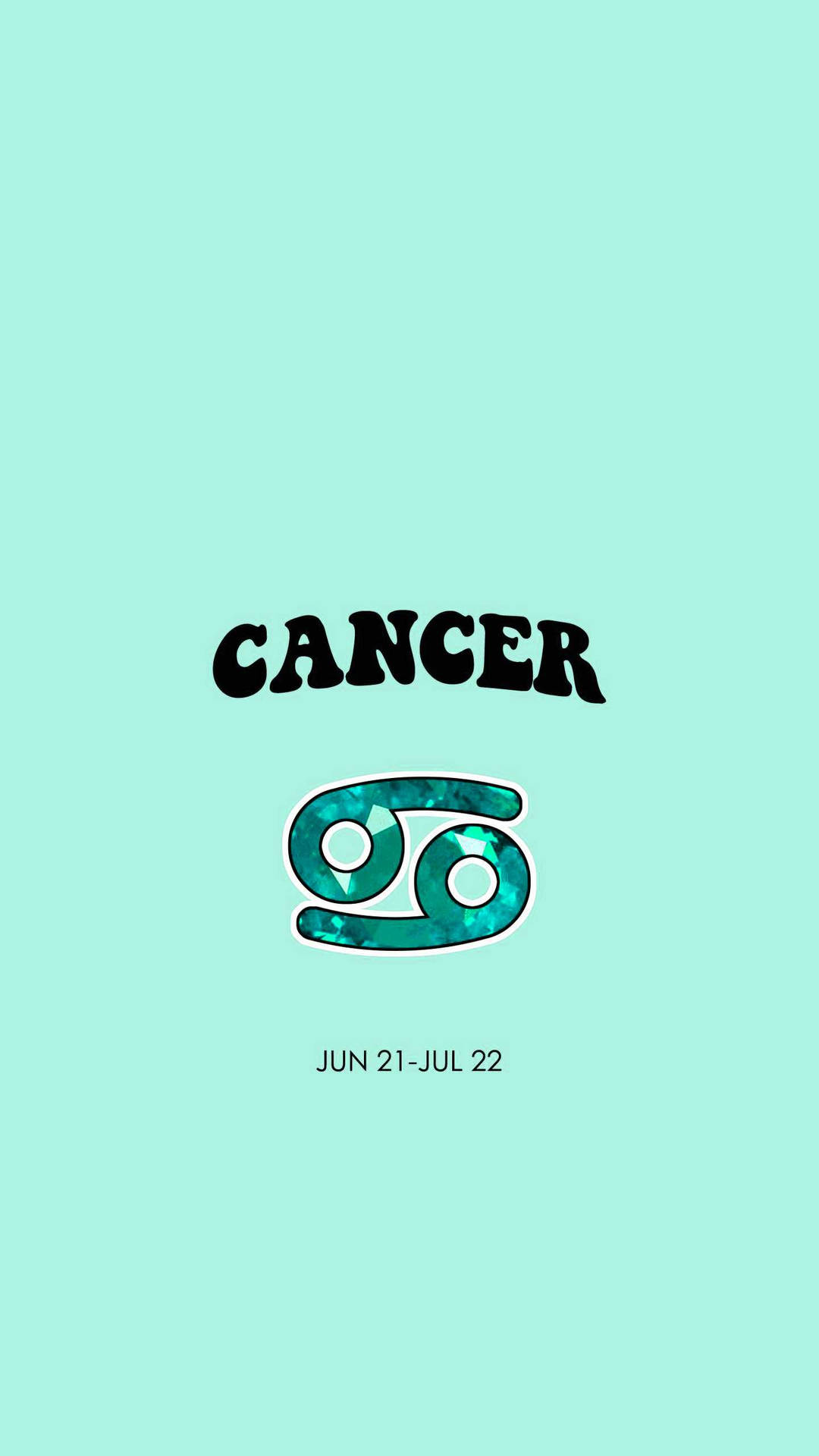 Download Cancer Zodiac Mint Wallpaper