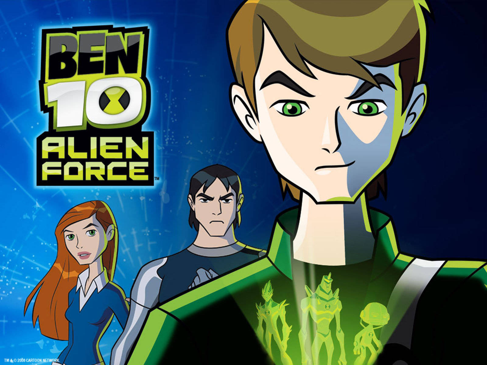 Download Teenage Ben 10 Omnitrix With Gwen And Kevin Wallpaper