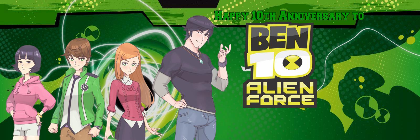 Ben 10: Alien Force: A 10th Anniversary special Art by lysergic44 and Wallpaper by Snitchpogi12. PS: It was 2 years ago