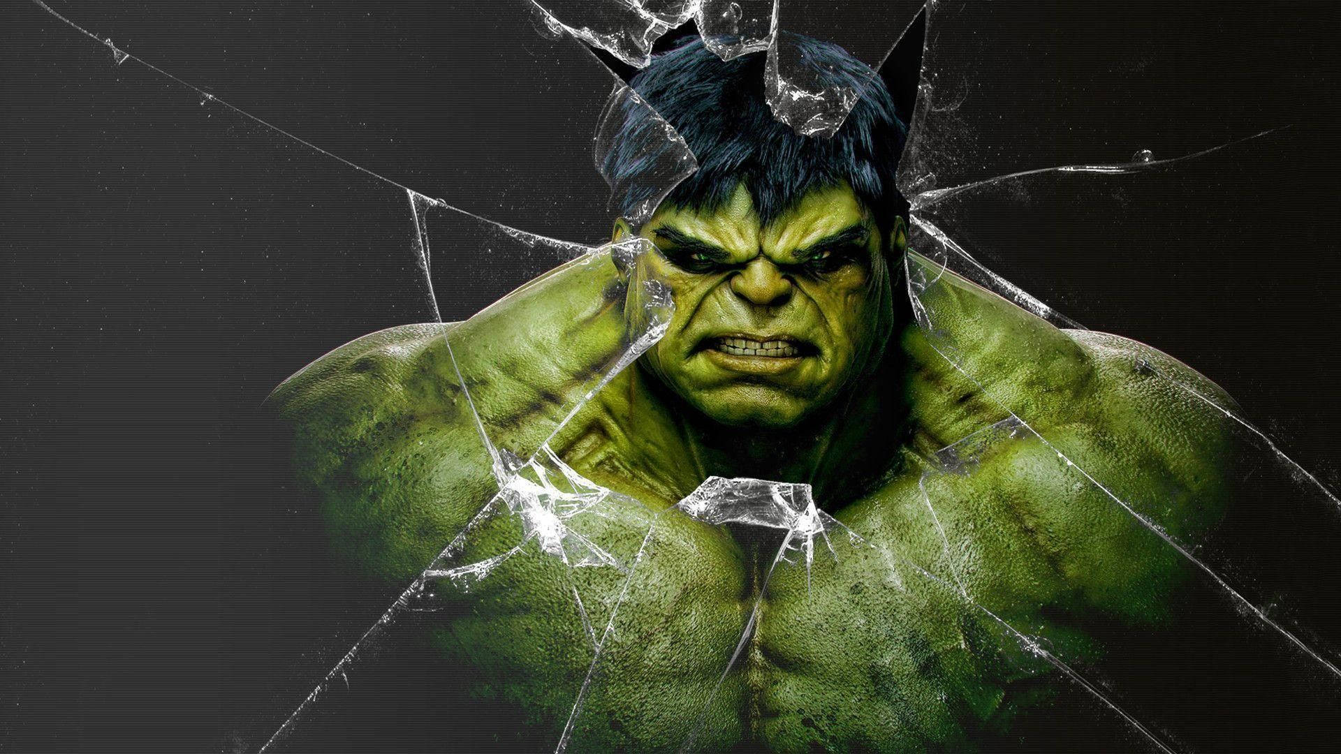 Download Hulk Cracked Screen Wallpaper