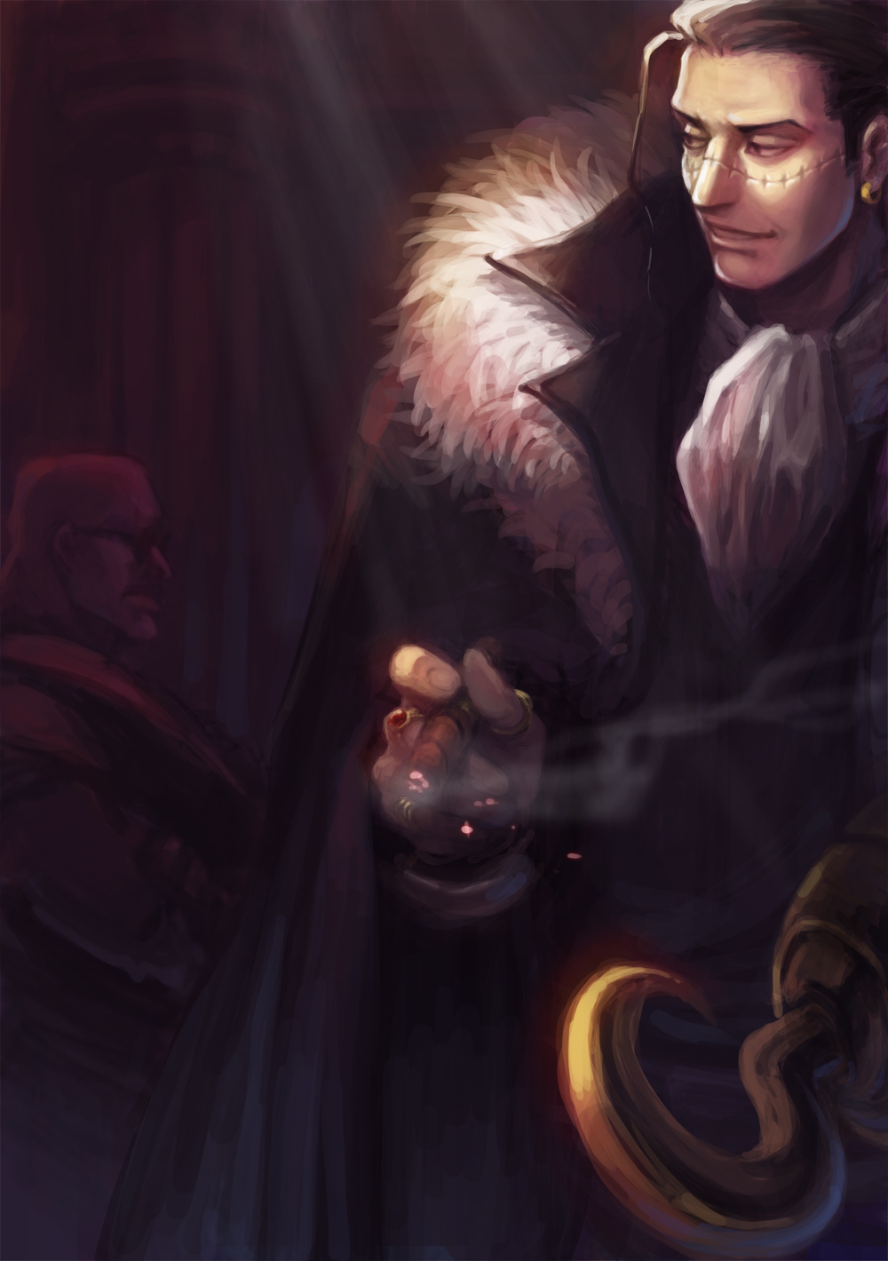 Tags: Anime, ScarletDesires, ONE PIECE, Sir Crocodile, Daz Bones, Fur Trim, Ring. Sir crocodile, One piece drawing, One piece manga