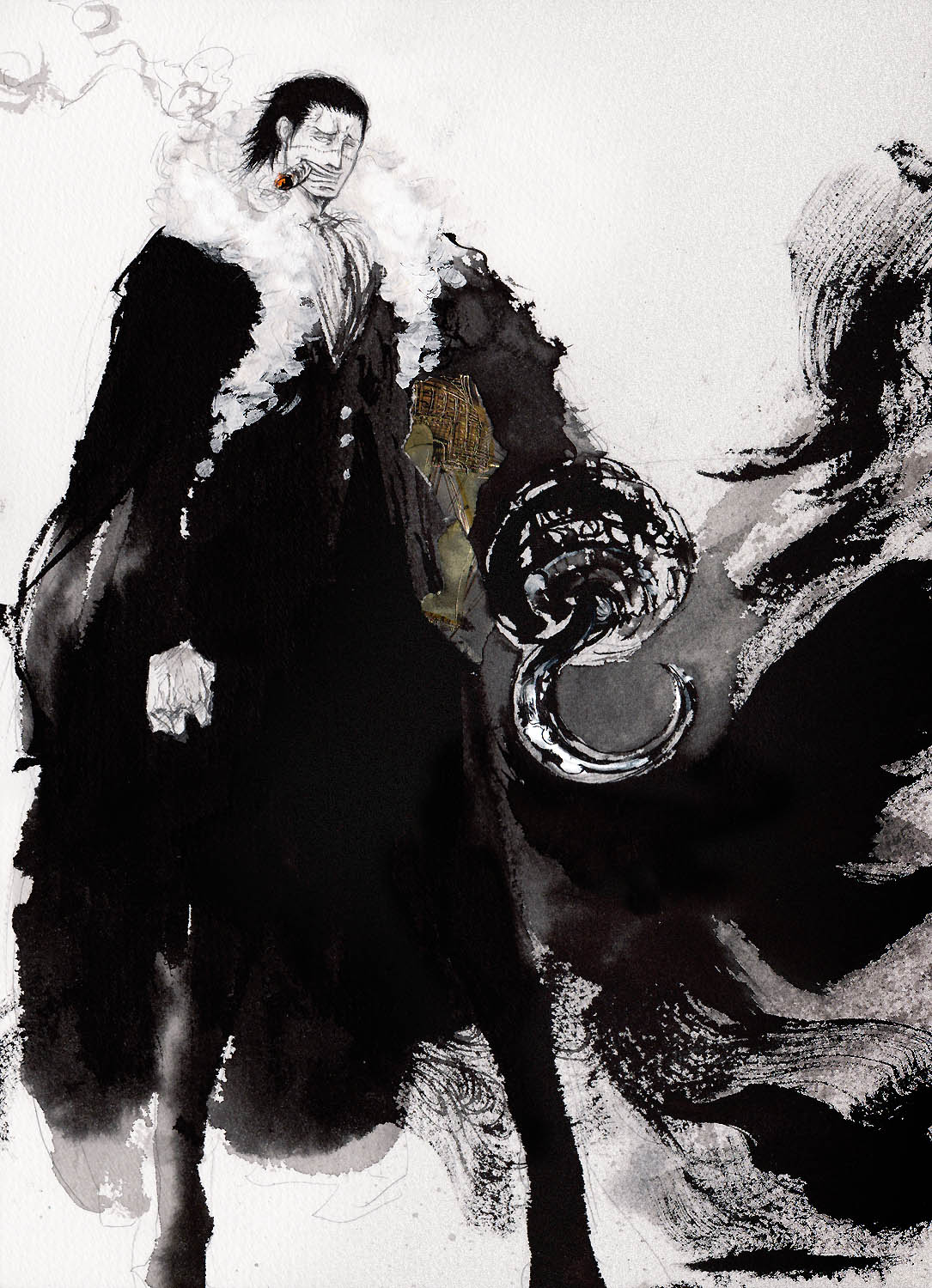 crocodile (one piece) drawn by sunameri_(takejii)