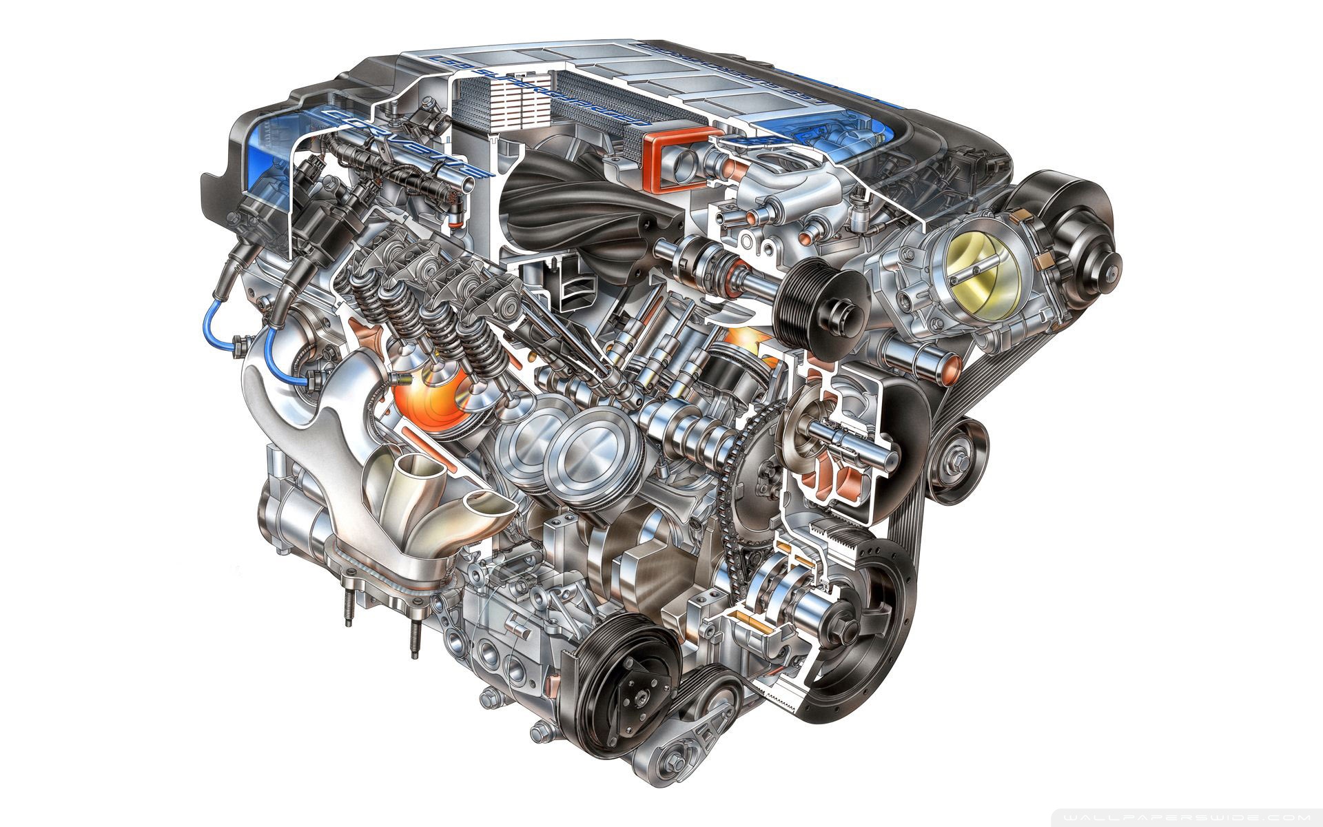 LS9 Supercharged Engine Ultra HD Desktop Background Wallpaper for 4K UHD TV, Widescreen & UltraWide Desktop & Laptop, Tablet