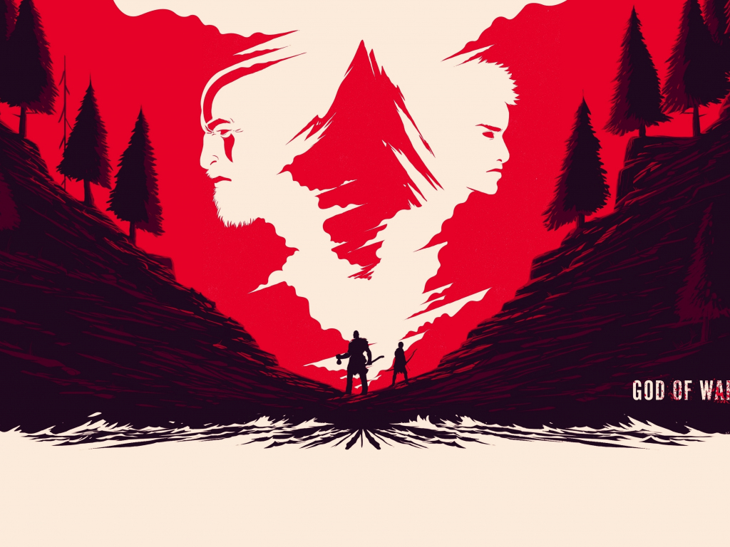Wallpaper valley, video game, god of war, art desktop wallpaper, HD image, picture, background, 564e13