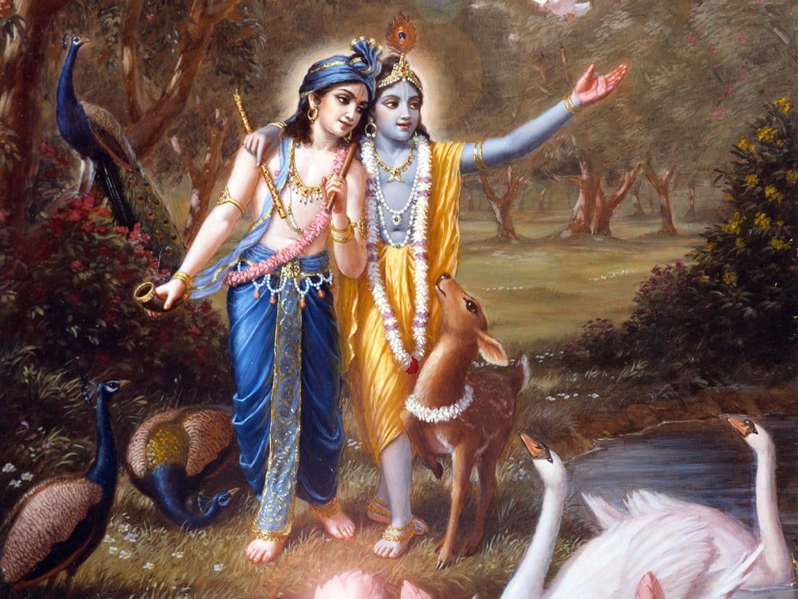Lord Krishna And Balaram, two Hindu deity HD wallpaper #God Lord Krishna P #wallpaper #hdwallpaper #desktop. Krishna art, Lord krishna, Hindu deities