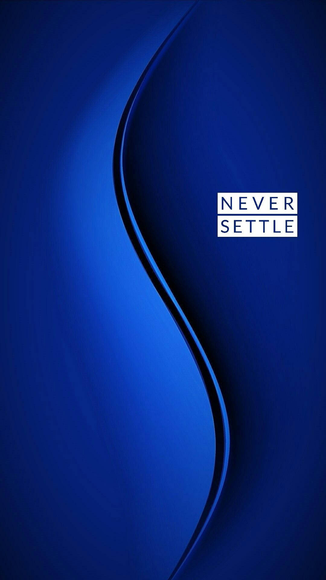 Download Oneplus Blue Curve Wallpaper