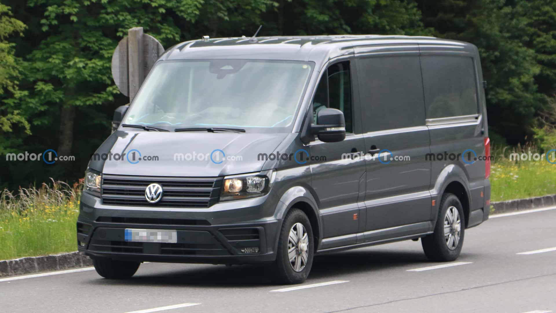 Volkswagen Crafter Test Mule Spied Inside With Digital Gauges, Bigger Screen
