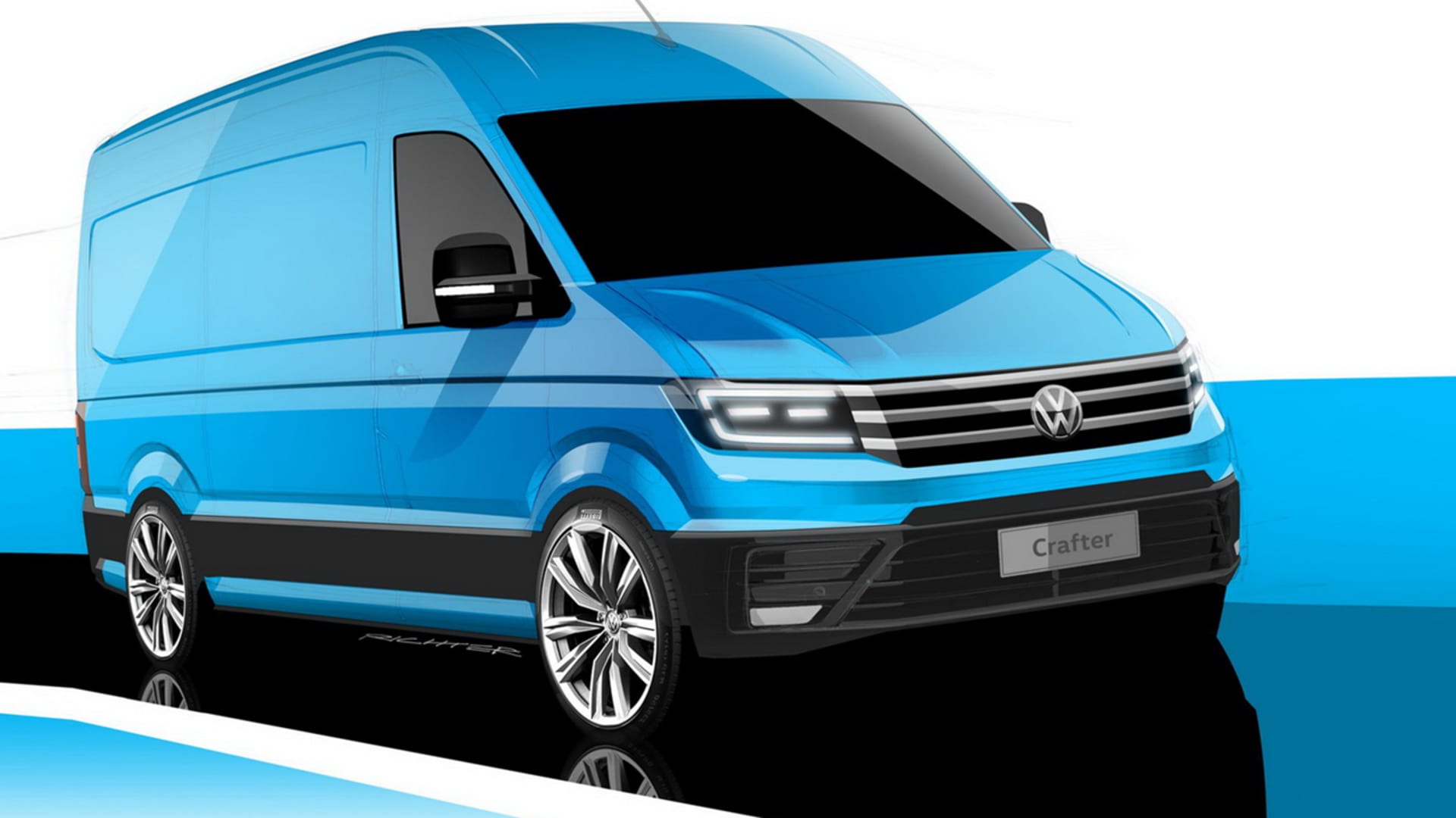 Volkswagen Crafter previewed ahead of September debut
