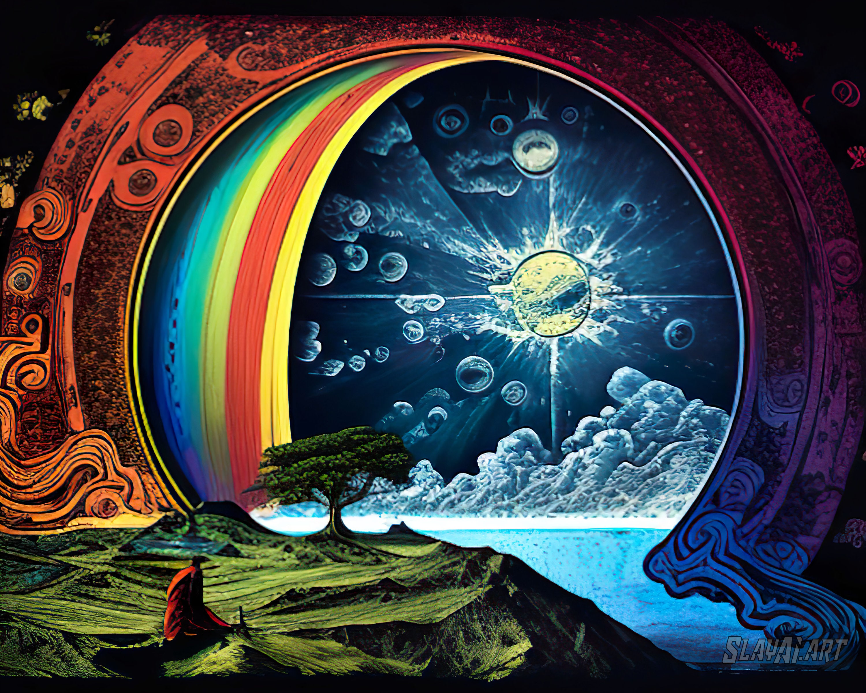 Firmament Q 4 PNG Sizes Original AI Art Digital
