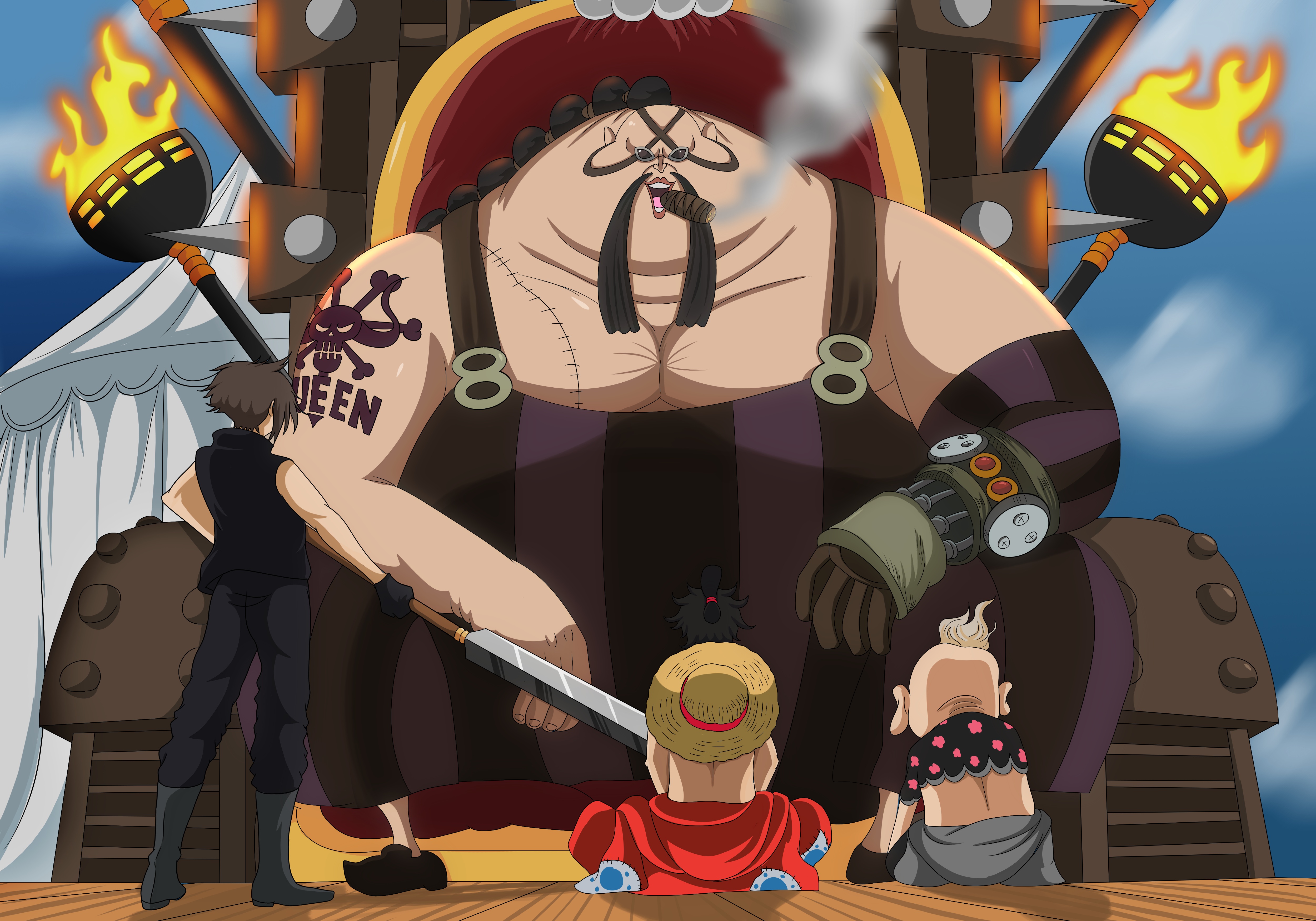 Anime One Piece 4k Ultra HD Wallpaper by Alejandro Favela Rocha
