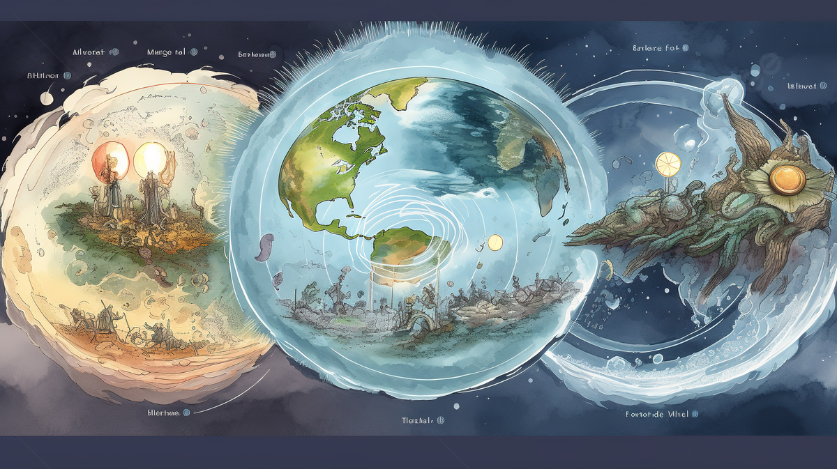 Person Creating The Earth In A Threedimensional World Background, Picture Of The Firmament Background Image And Wallpaper for Free Download