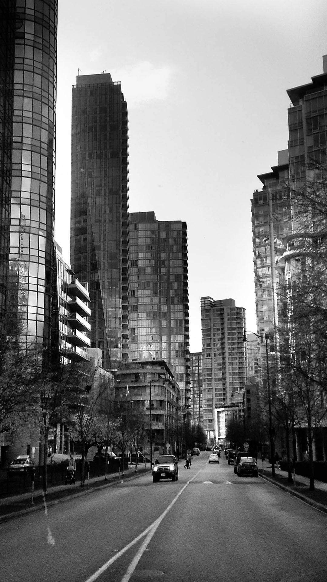Download Cityscape Dark Grey iPhone Wallpaper