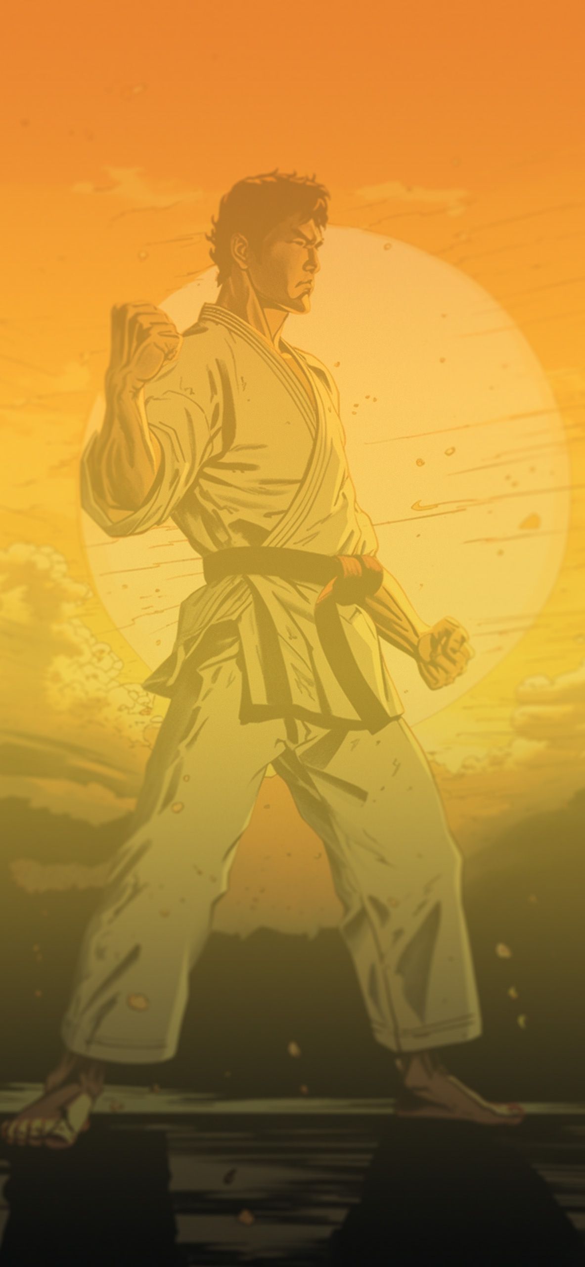 Karate & Sunset Art Wallpaper Aesthetic Wallpaper iPhone. Sunset art, Art wallpaper, Aesthetic wallpaper