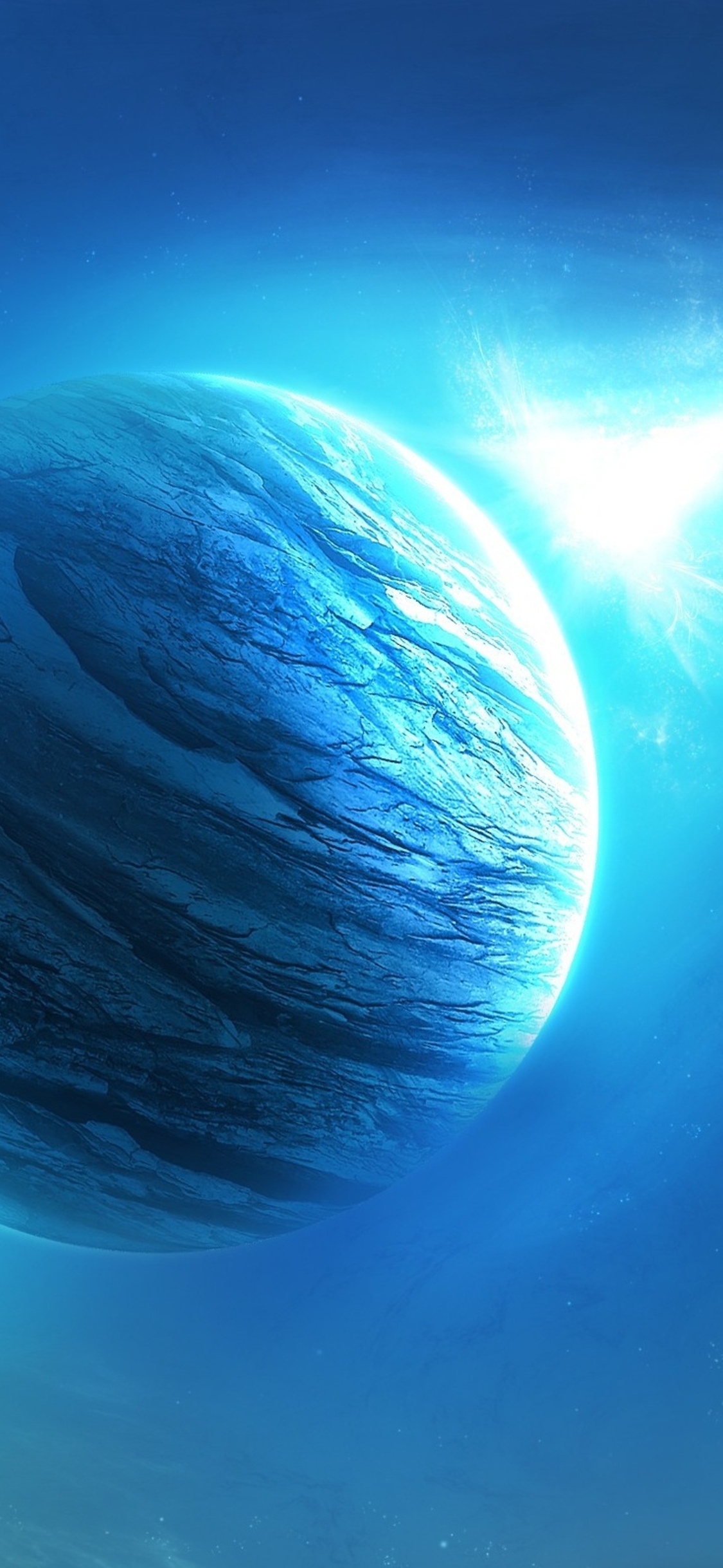 Cyan Planets iPhone XS, iPhone 10, iPhone X HD 4k Wallpaper, Image, Background, Photo and Picture