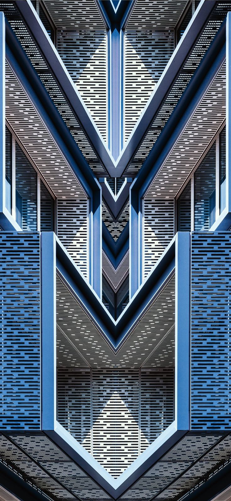 blue architectural design. Geometric photography, Japanese poster design, Architecture