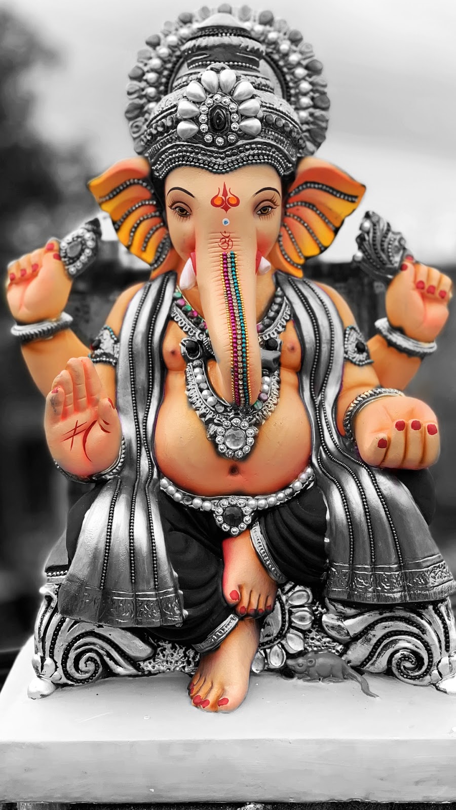 Lord Ganesha Edited Mobile Wallpaper, Indian God Mobile Walls