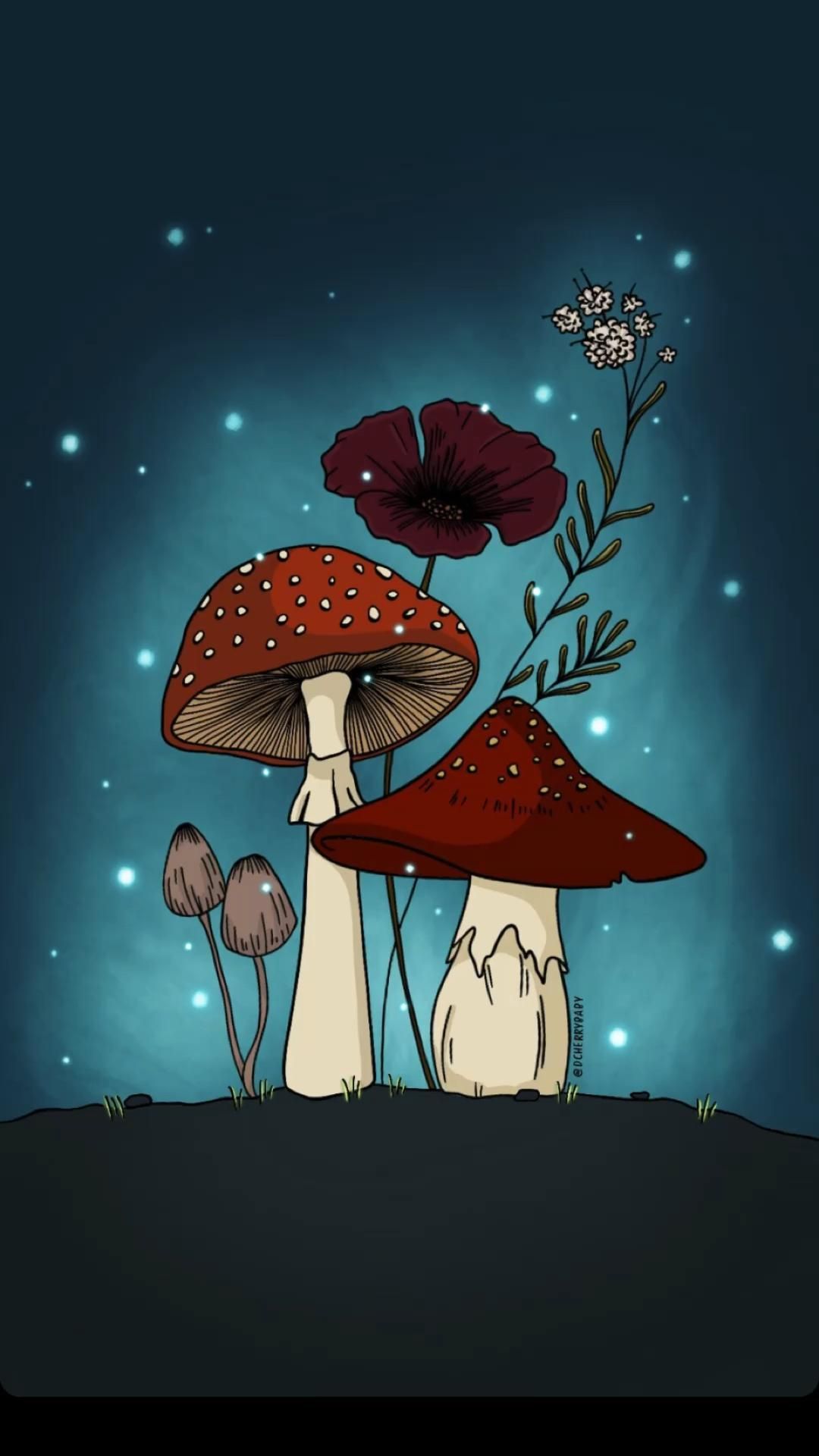 Wallpaper. Mushroom wallpaper, Fairy wallpaper, Witchy wallpaper