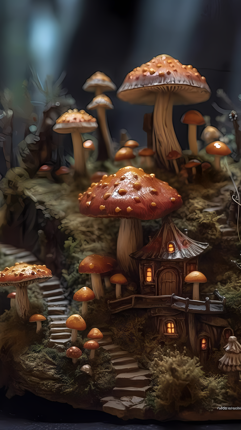 Fairy Mushroom Village Mobile Wallpaper's Ko Fi Shop Fi ❤️ Where Creators Get Support From Fans Through Donations, Memberships, Shop Sales And More! The Original 'Buy Me A Coffee' Page