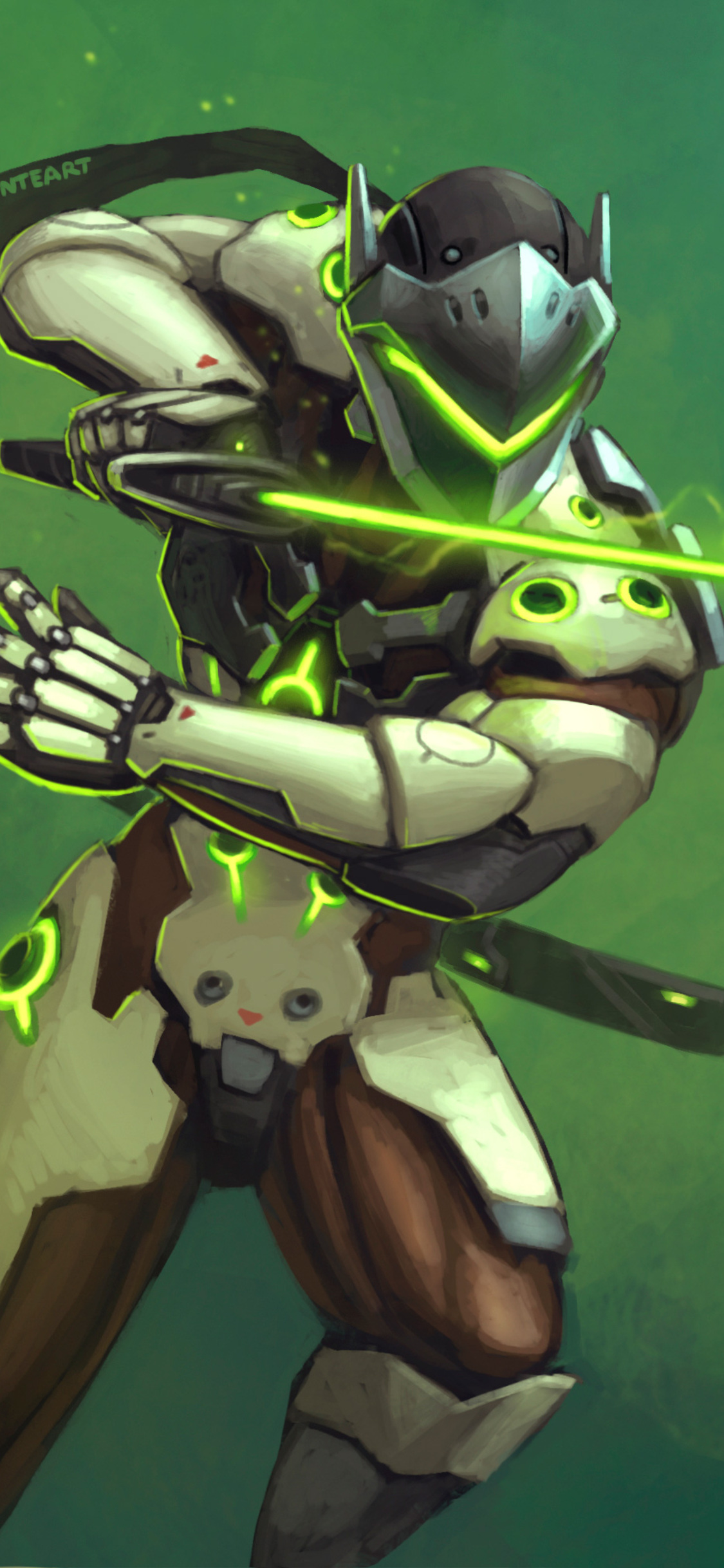 Genji Overwatch Warrior Sword iPhone XS, iPhone 10, iPhone X HD 4k Wallpaper, Image, Background, Photo and Picture