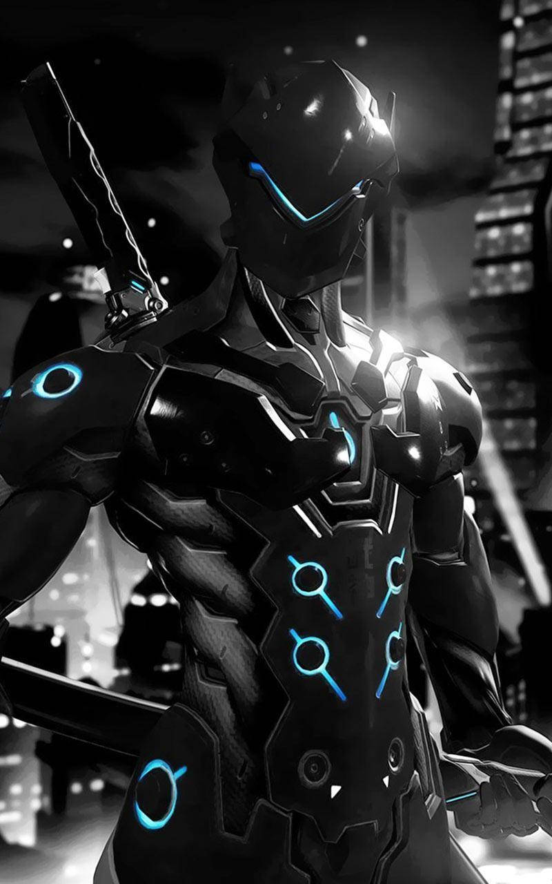 Download Cool Carbon Fiber Genji iPhone Wallpaper
