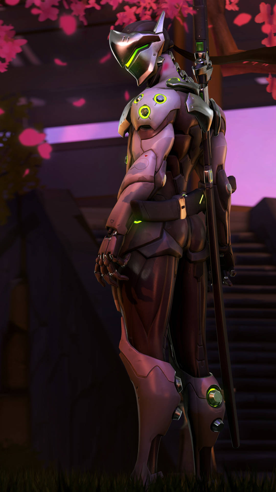 Download Head Bowed Classic Genji iPhone Wallpaper