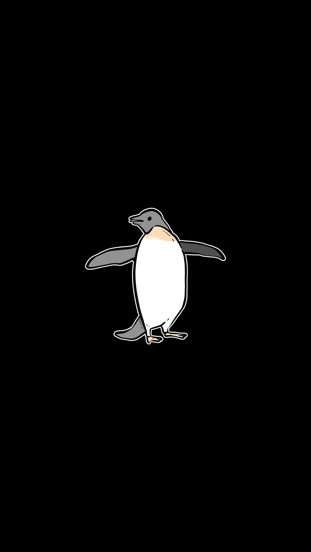 Shieet the Penguin phone wallpaper (no text)