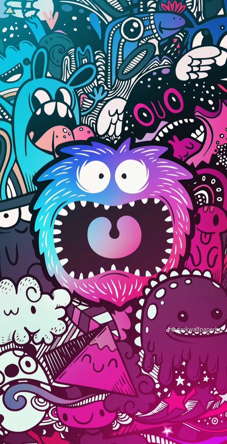 Waaaaaa. Japanese wallpaper iphone, Cool wallpaper art, Cartoon wallpaper