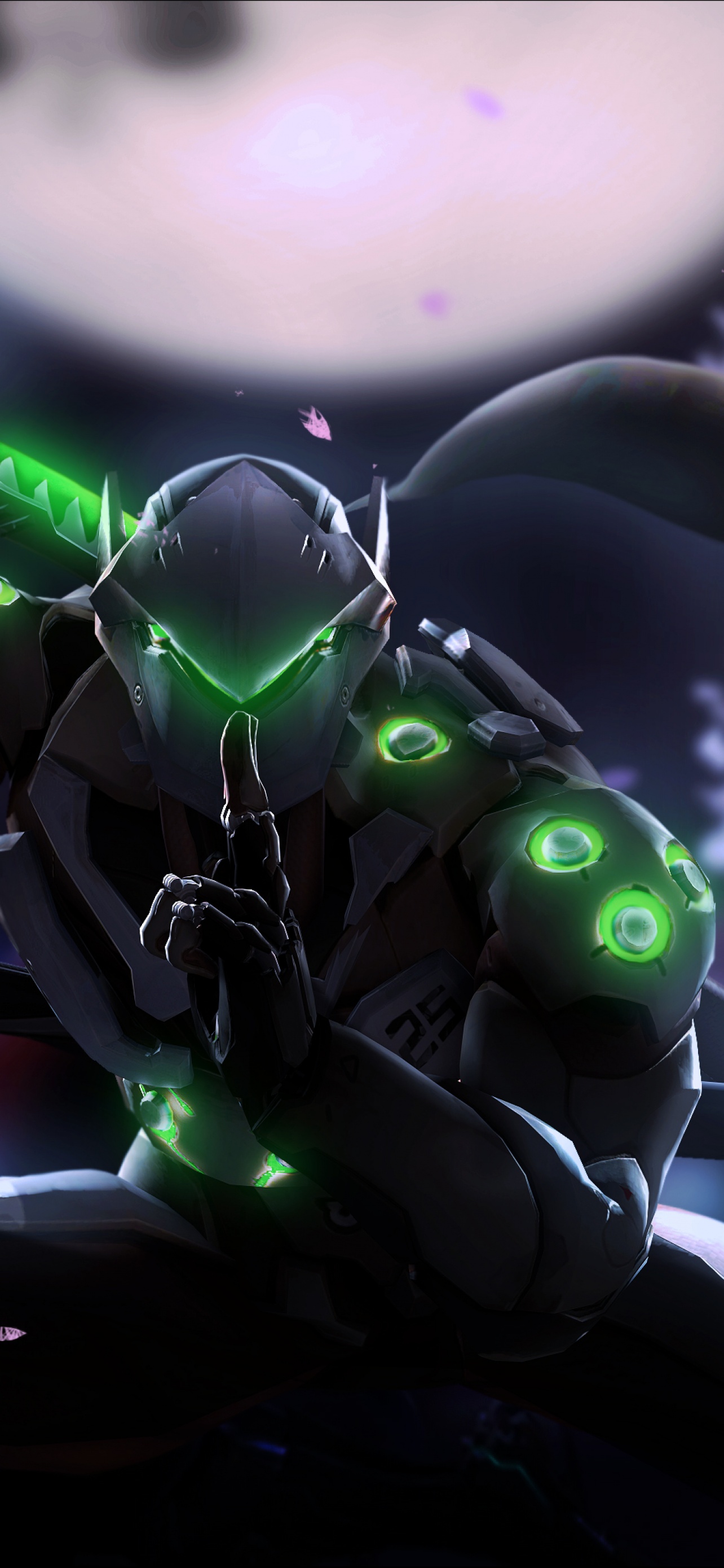 Genji Wallpaper 4K, Overwatch, Katana