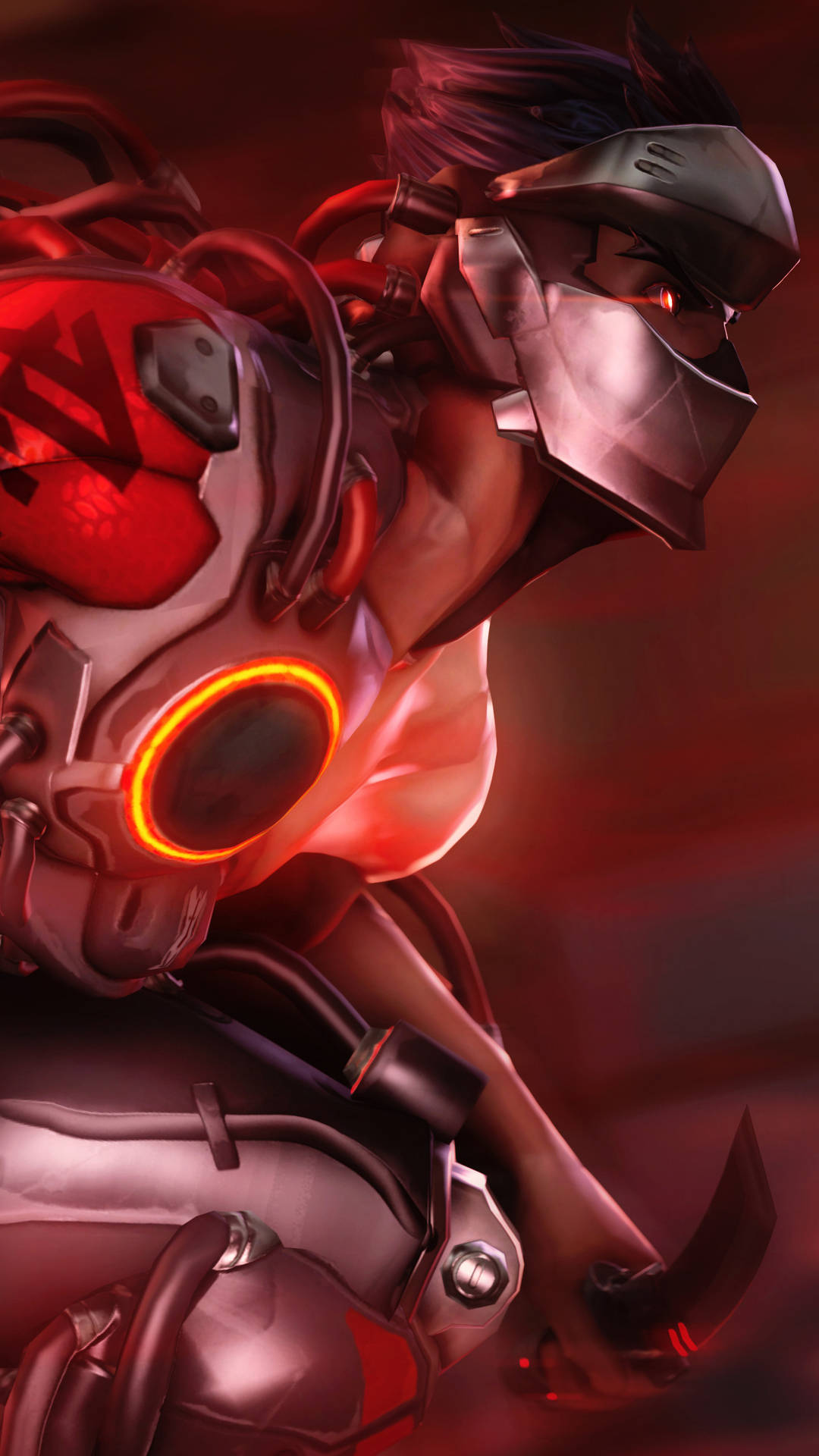 Download Attacking Blackwatch Genji iPhone Wallpaper
