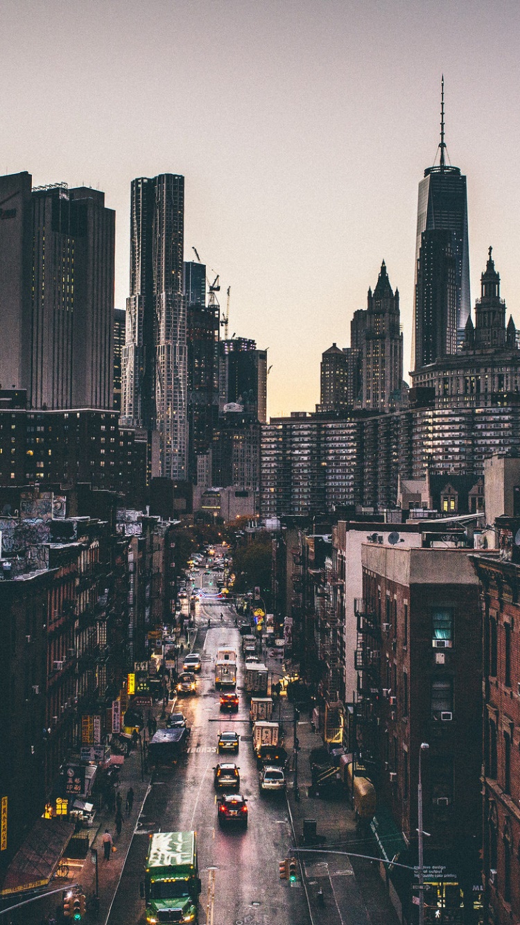 Man Made New York, Building, Cityscape, Street, Skyscraper, City, 750x1334 Phone HD Wallpaper